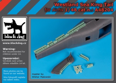 Black Dog A48204 Westland Sea King tail (designed to be used with Airfix kits) 1/48
