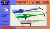 Lf Model LFM-P7239 1/72 Sikorsky S-51 Civil users (2x USA, 1x UK)