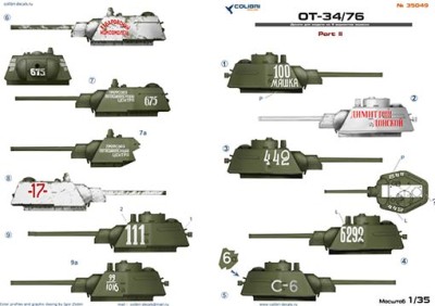 Colibri decals 35049 OТ-34/76 Part II. 1/35