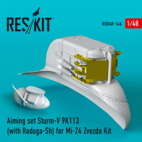 Reskit RSU48-0146 Aiming set Sturm-V 9K113 (with Raduga-Sh) for Mi-24 Zvezda Kit 1/48