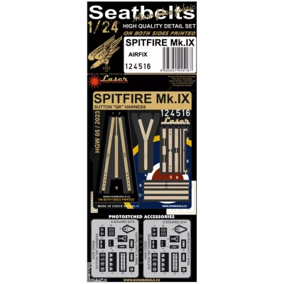 HGW 124516 Seatbelts Spitfire Mk.IX Sutton QK Harness 1/24