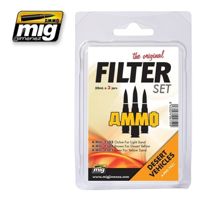 Ammo Mig 7451 Набор из трех фильтров для пустынной техники