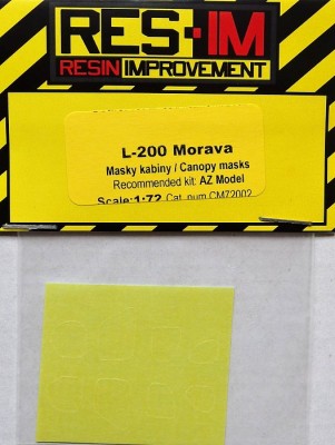RES-IM RESICM72002 1/72 Canopy Masks for L-200 (AZMO)
