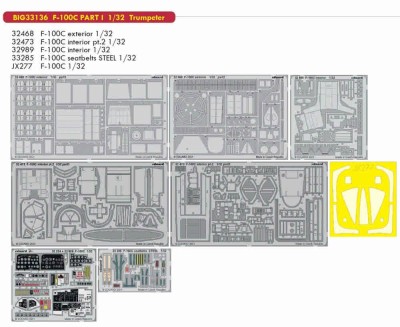Eduard BIG33136 F-100C PART I (TRUMP) 1/32