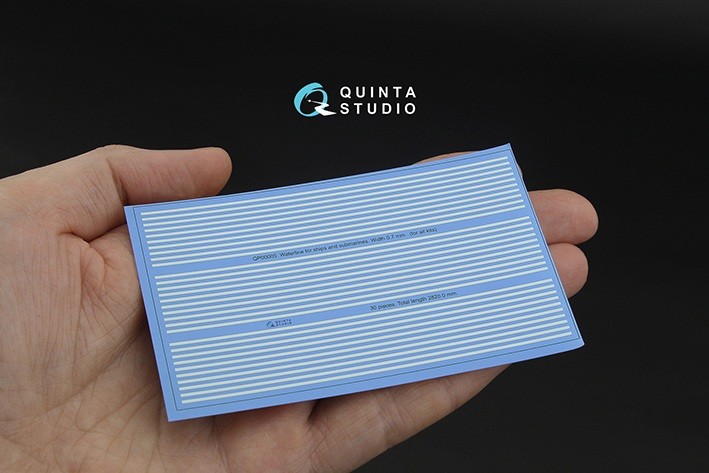Quinta studio QP00005 Ватерлинии для кораблей и подводных лодок. Ширина 0.7 mm, общая длина 2,82 m. (для всех моделей) 1/0