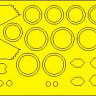 New Ware NWA-M0996 Mask F-117A BASIC (ACAD) 1/48
