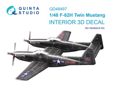 Quinta Studo QD48497 F-82H Twin Mustang (Modelsvit) 1/48
