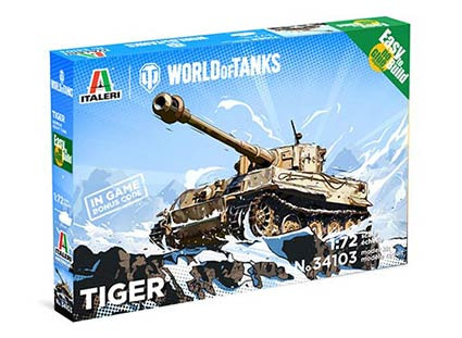 Italeri 34103 Танк TIGER - WoT 1/72