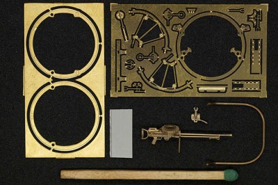 Mini World A4876 Lewis Mk III single machine gun on the Scarff ring (UK) 1/48