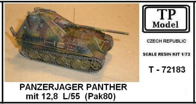 TP Model T-72183 Panzerjager Panther with 12,8 L/55 (Pak80) 1/72