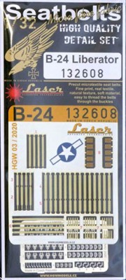 HGW 132608 Seatbelts B-24 Liberator (laser) 1/32