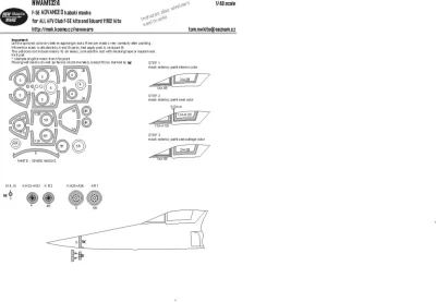 New Ware NWA-M1324 Mask F-5E ADVANCED (AFV) 1/48