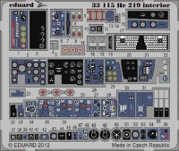 Eduard 33115 1/32 Цветное Фототравление для He 219 interior S.A. 1/32