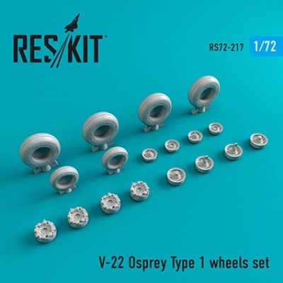 Reskit RS72-0217 V-22 Osprey Type 1 wheels (HAS/ITA) 1/72