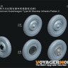 Voyager Model PR35115 WWII German Kubelwagen Type 82 Standar Wheels Pattern 2 (For All) 1/35