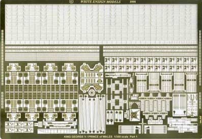 White Ensign Models PE 35019 &quot;ULTIMATE&quot; KING GEORGE V CLASS BATTLESHIPS for Tamiya kits 1/350
