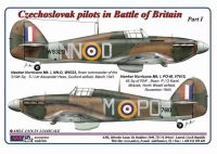 AML AMLC144016 Decals Czechoslovak pilots in Battle of Brit 1/144