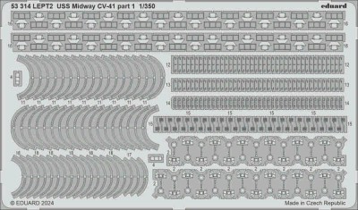 Eduard 53314 USS Midway CV-41 part 1 (TRUMP) 1/350