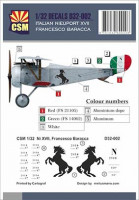Copper State Models D32-002 Nieuport XVII, Francesco Baracca personnal markings 1/32