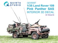Quinta Studio QD35087 Land Rover 109 Pink Panther SAS (Tamiya) 3D Декаль интерьера кабины 1/35
