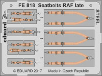 Eduard FE818 Seatbelts RAF late STEEL 1/48