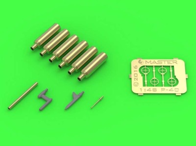 Master AM-48-137 1/48 Curtiss P-40 E-N blast tubes, gunsight&amp;pitot
