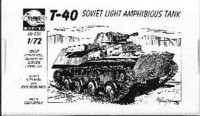 Planet Models MV7201 1/72 T-40 Soviet Tank