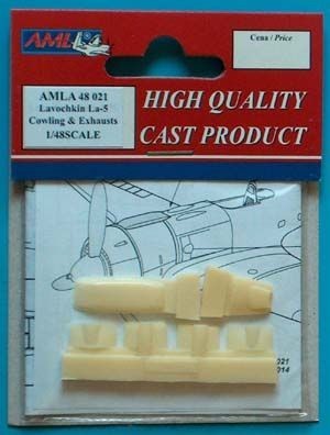 AML AMLA48021 Lavochkin La-5 cowling&amp;exhausts 1/48