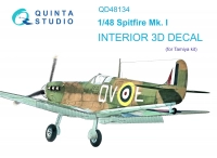 Quinta studio QD48134 Spitfire Mk.I (Tamiya) 3D Декаль интерьера кабины 1/48