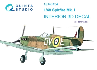 Quinta studio QD48134 Spitfire Mk.I (Tamiya) 1/48