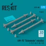 Reskit 72484 AIM-9X 'Sidewinder' missiles (4 pcs.) 1/72