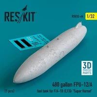 Reskit U32064 480 gallon FPU-12/A fuel tank F/A-18 (E,F,G) 1/32
