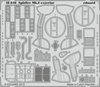 Eduard 48846 Spitfire Mk.I exterior 1/48