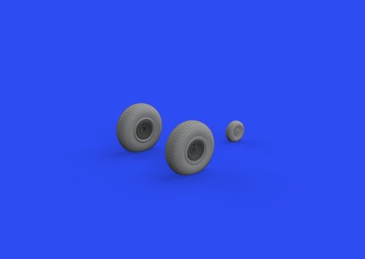 Eduard 648645 BRASSIN B-17 wheels rhomboid tread (HKM) 1/48