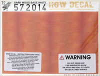 HGW 572014 Decals Dark Wood - NATURAL (base white) 1/72