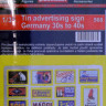 Plusmodel 568 Tin advertising sign, Germany 30s-40s 1/35