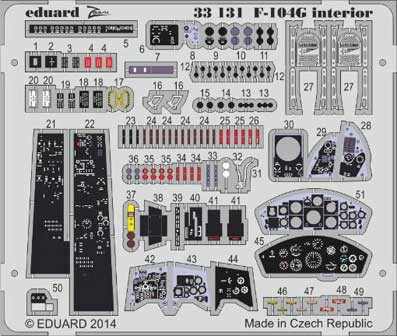 Eduard 33131 F-104G interior S.A. 1/32