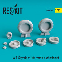 Reskit RS32-0165 A-1 Skyraider late version wheels set Zoukei Mura, Trumpeter 1/32