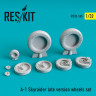 Reskit RS32-0165 A-1 Skyraider late version wheels set Zoukei Mura, Trumpeter 1/32