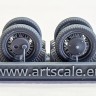 Art Scale 200-A35002 Zundap KS 750 wheels and cylinders 1/35