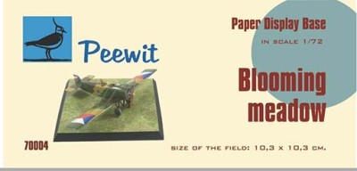 Peewit P70004 1/72 Paper Display Base - BLOOMING MEADOW