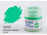 Machete G8038 Краска акриловая Spring green (Весенний зелёный, глянцевый) 10 мл.