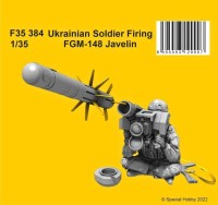 CMK F35384 Ukrainian Soldier Firing FGM-148 Javelin 1/35