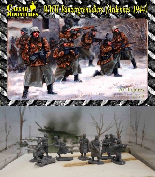 Caesar Miniatures HB02 German Panzergrenadiers (Western Front 1944) ---Battle Field Series. (WWII) 1/72