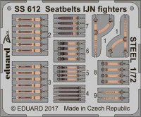 Eduard SS612 Seatbelts IJN fighters STEEL 1/72