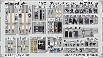 Eduard SS670 1/72 He 219 Uhu (DRAG)