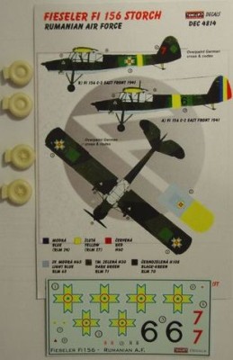 Kora Model DEC4814 Fi 156 Storch (Romanian Air Force) декали 1/48