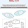 Peewit PW-M72140 1/72 Canopy mask MiG-17F (AZ MODEL)
