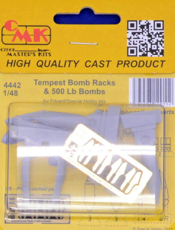 Cmk SP4442 Tempest Bomb Racks & 500 lb. Bombs 1/48