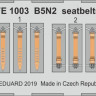 Eduard FE1003 1/48 B5N2 seatbelts STEEL (HAS)